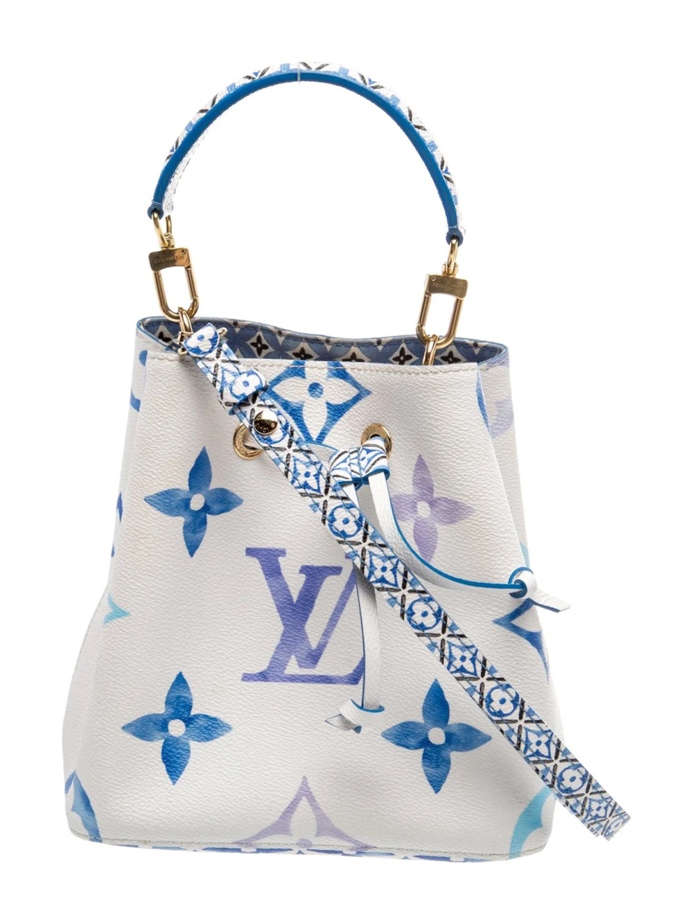 Louis Vuitton NeoNoe BB By The Pool Blue Monogram Giant Bucket Bag M45709